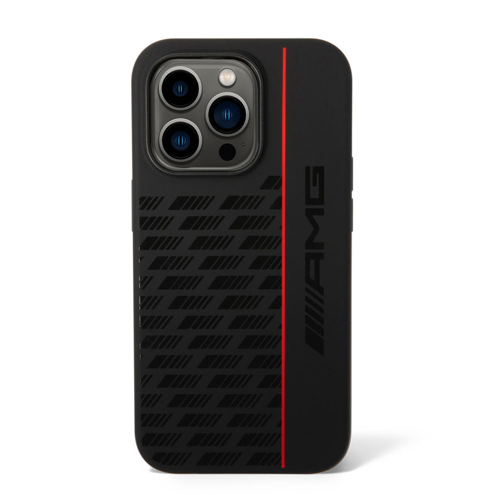 AMG iPhone 14 Pro Backcover hoesje - Double Layer - Carbon Pattern - Zwart-Hoesjes-Ilumina Benelux