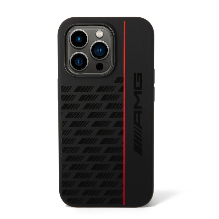 AMG iPhone 14 Pro Backcover hoesje - Double Layer - Carbon Pattern - Zwart-Hoesjes-Ilumina Benelux