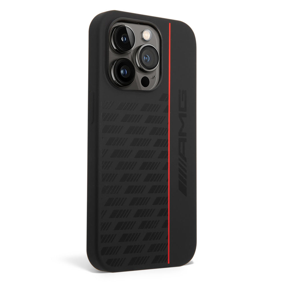 AMG iPhone 14 Pro Backcover hoesje - Double Layer - Carbon Pattern - Zwart-Hoesjes-Ilumina Benelux