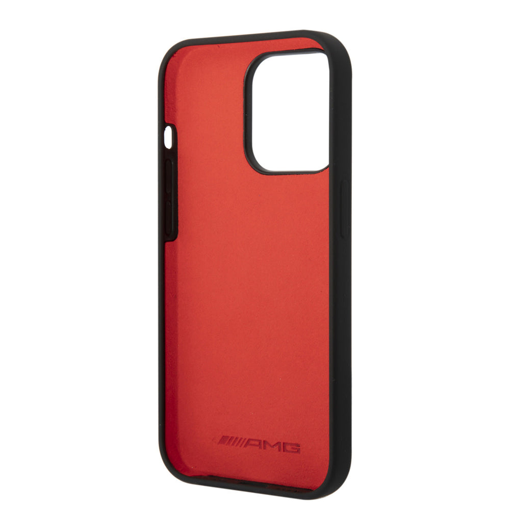 AMG iPhone 14 Pro Backcover hoesje - Double Layer - Carbon Pattern - Zwart-Hoesjes-Ilumina Benelux