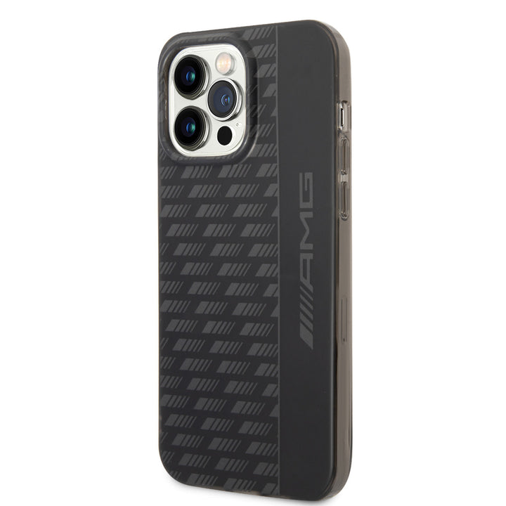 AMG iPhone 14 Pro Backcover hoesje - Frosted - Carbon Pattern - Zwart-Hoesjes-Ilumina Benelux
