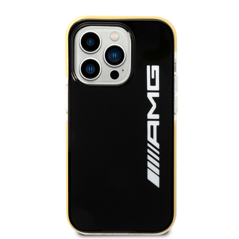 AMG iPhone 14 Pro Backcover hoesje - Yellow Frame - Zwart-Hoesjes-Ilumina Benelux