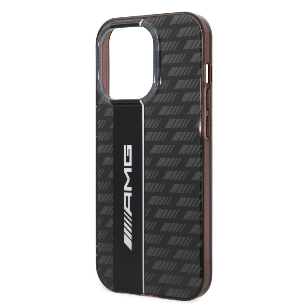 AMG iPhone 14 Pro Max Backcover hoesje - Double Layer - Carbon Pattern - Grijs-Hoesjes-Ilumina Benelux