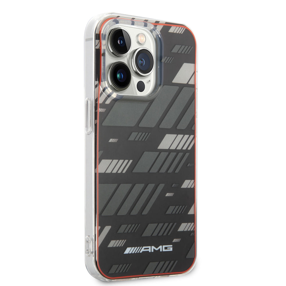 AMG iPhone 14 Pro Max Backcover hoesje - Double Layer - Expressive Graphic Design - Zwart-Hoesjes-Ilumina Benelux