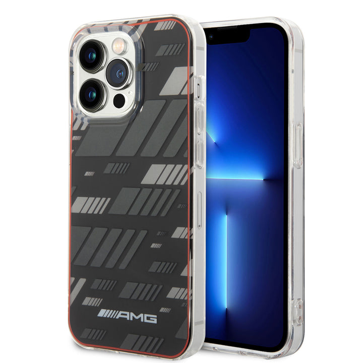 AMG iPhone 14 Pro Max Backcover hoesje - Double Layer - Expressive Graphic Design - Zwart-Hoesjes-Ilumina Benelux