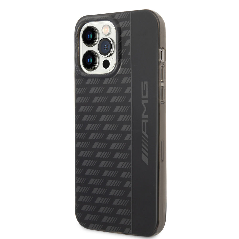 AMG iPhone 14 Pro Max Backcover hoesje - Frosted - Carbon Pattern - Zwart-Hoesjes-Ilumina Benelux