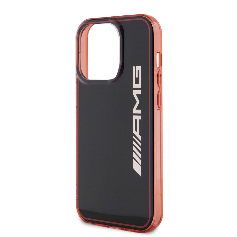 AMG iPhone 15 Pro Backcover hoesje - Double Layer - Red Frame - Zwart-Hoesjes-Ilumina Benelux