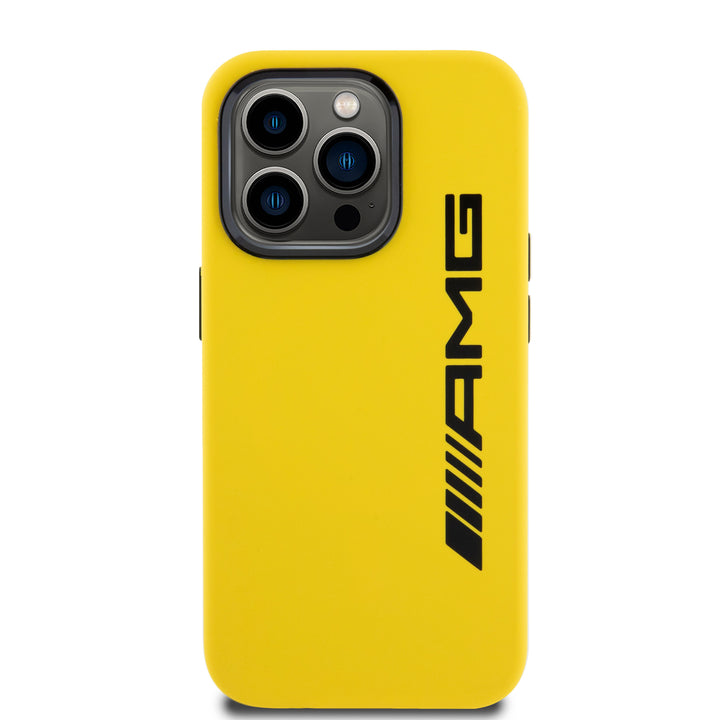 AMG iPhone 15 Pro Backcover hoesje - Large Logo - Geel-Hoesjes-Ilumina Benelux
