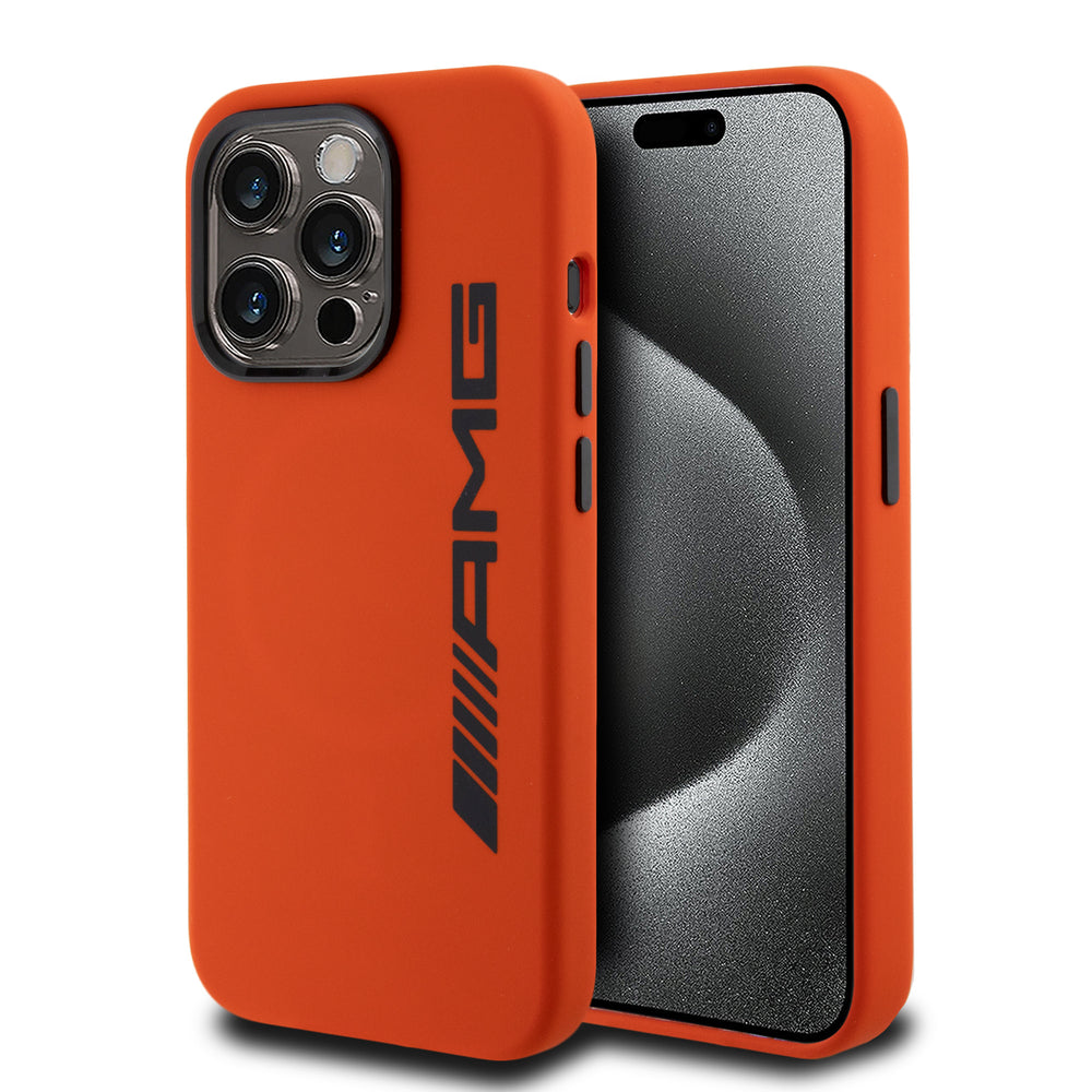 AMG iPhone 15 Pro Backcover hoesje - Large Logo - Oranje-Hoesjes-Ilumina Benelux