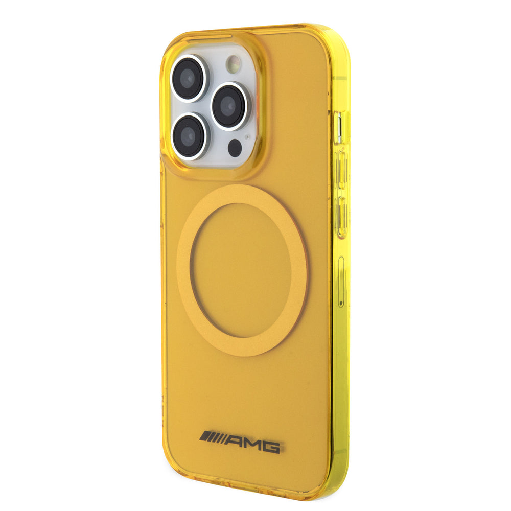 AMG iPhone 15 Pro Backcover hoesje - Magsafe - Geel-Hoesjes-Ilumina Benelux
