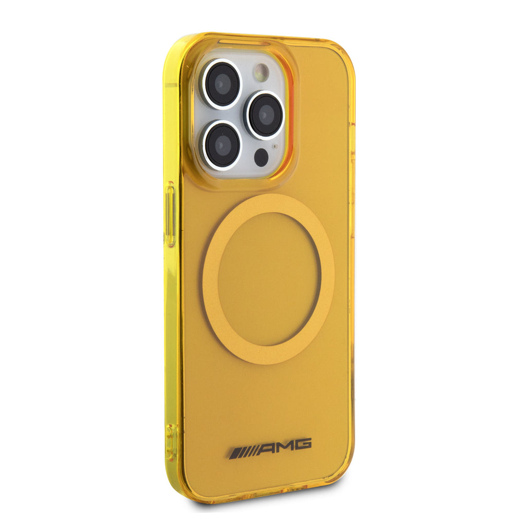 AMG iPhone 15 Pro Backcover hoesje - Magsafe - Geel-Hoesjes-Ilumina Benelux