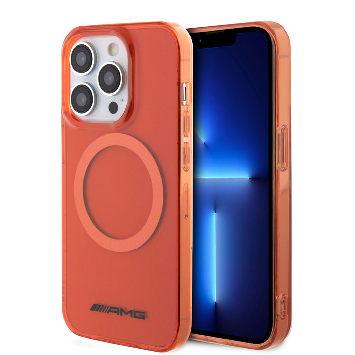 AMG iPhone 15 Pro Backcover hoesje - Magsafe - Oranje-Hoesjes-Ilumina Benelux