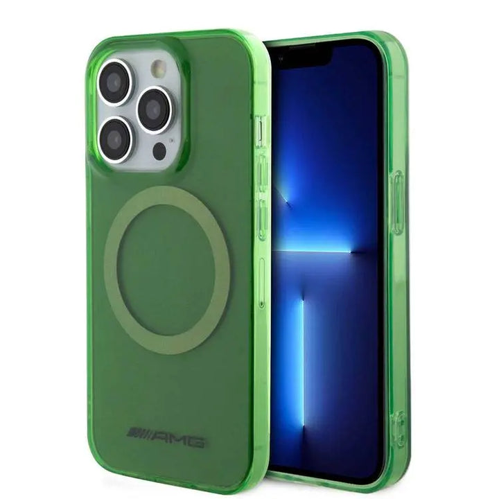 AMG iPhone 15 Pro Max Backcover hoesje - Magsafe - Groen-Hoesjes-Ilumina Benelux