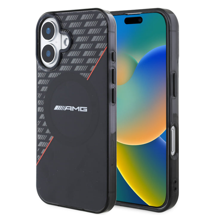 AMG iPhone 16 Backcover hoesje Double layer - Magsafe - Zwart-Hoesjes-Ilumina Benelux