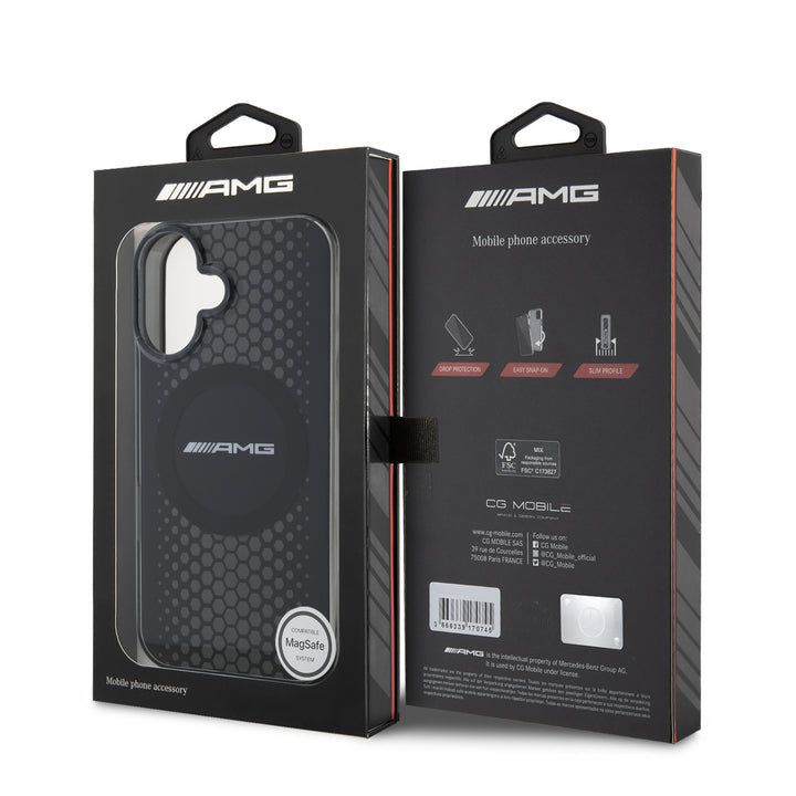 AMG iPhone 16 Backcover hoesje Magsafe double layer - Zwart-Hoesjes-Ilumina Benelux