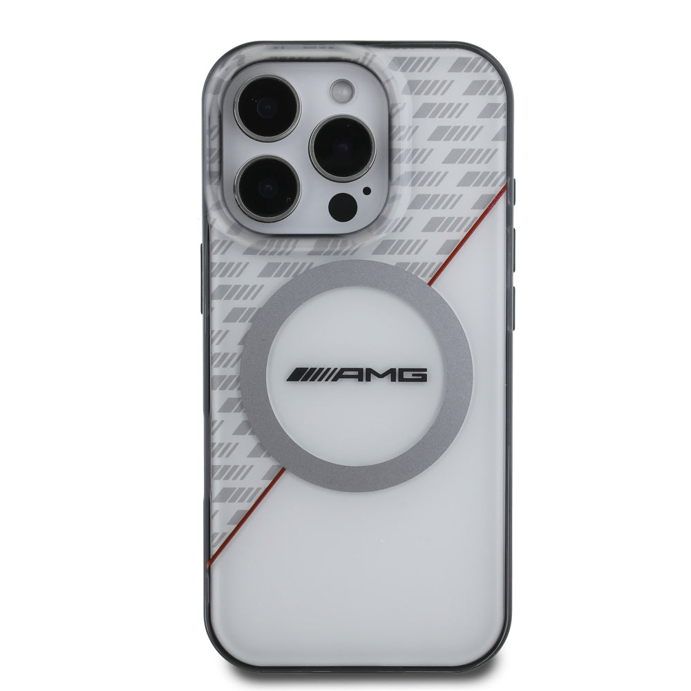 AMG iPhone 16 Pro Max Backcover hoesje - Double layer - Magsafe - Rood-Hoesjes-Ilumina Benelux