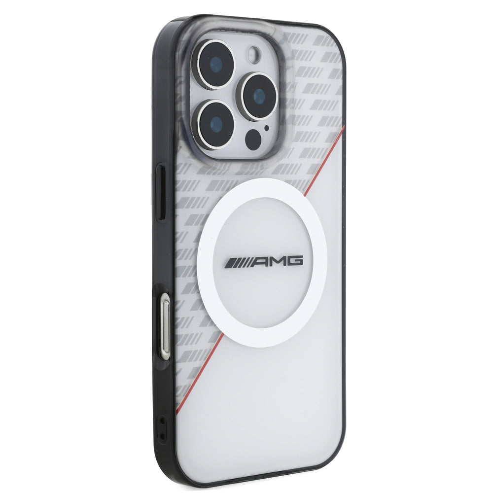 AMG iPhone 16 Pro Max Backcover hoesje - Double layer - Magsafe - Rood-Hoesjes-Ilumina Benelux