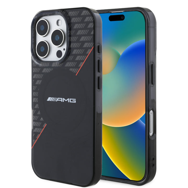 AMG iPhone 16 Pro Max Backcover hoesje Double layer - Magsafe - Zwart-Hoesjes-Ilumina Benelux