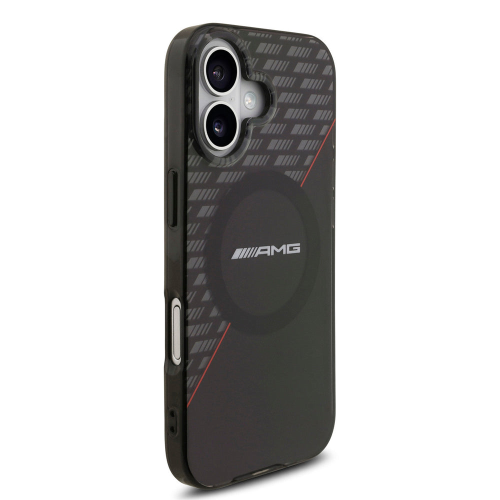 AMG iPhone 17 Backcover hoesje - Magsafe - Double Layer - Red Line - Zwart-Hoesjes-Ilumina Benelux