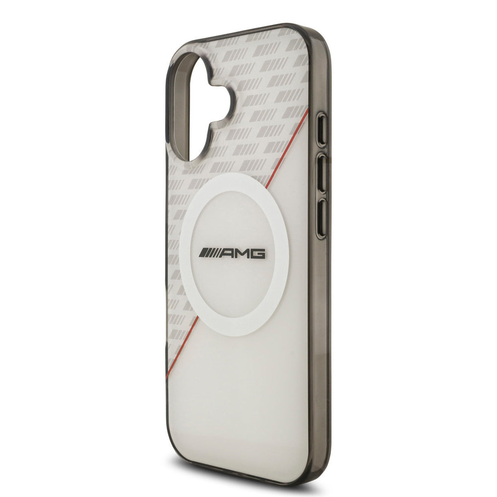 AMG iPhone 17 Backcover hoesje - Magsafe - Double Layer - Red Line - Zwart-Hoesjes-Ilumina Benelux