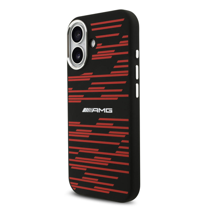 AMG iPhone 17 Backcover hoesje - Magsafe - Red Line Graphics - Zwart-Hoesjes-Ilumina Benelux