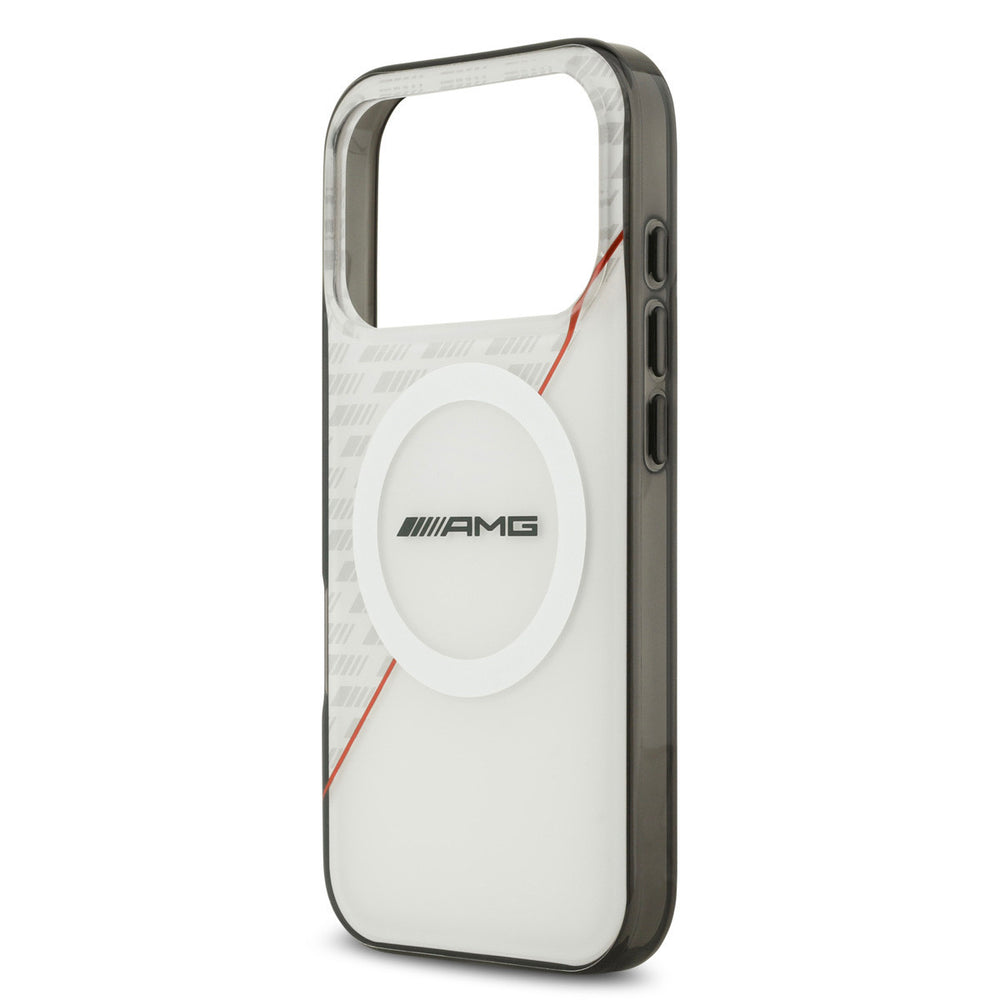 AMG iPhone 17 Pro Backcover hoesje - Magsafe - Double Layer - Red Line - Zwart-Hoesjes-Ilumina Benelux