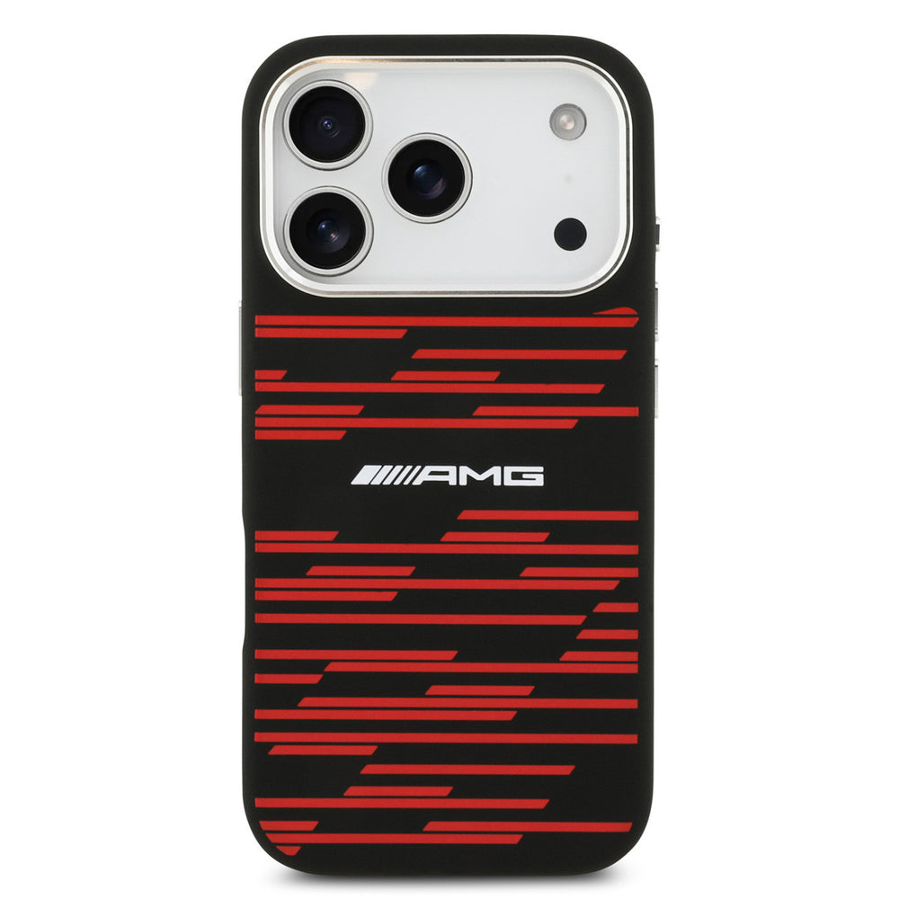 AMG iPhone 17 Pro Backcover hoesje - Magsafe - Red Line Graphics - Zwart-Hoesjes-Ilumina Benelux