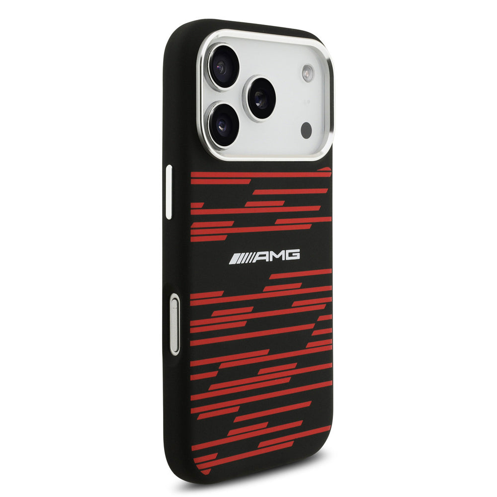 AMG iPhone 17 Pro Backcover hoesje - Magsafe - Red Line Graphics - Zwart-Hoesjes-Ilumina Benelux