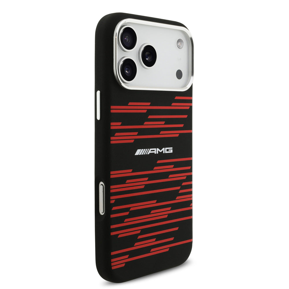 AMG iPhone 17 Pro Max Backcover hoesje - Magsafe - Red Line Graphics - Zwart-Hoesjes-Ilumina Benelux