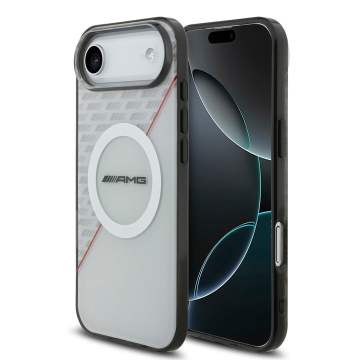 AMG iPhone Air Backcover hoesje - Magsafe - Double Layer - Red Line - Zwart-Hoesjes-Ilumina Benelux