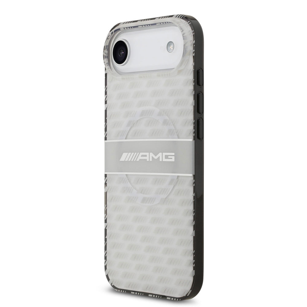 AMG iPhone Air Backcover hoesje - Magsafe - Double Layer - Transparent Rhombs Repeat - Wit-Hoesjes-Ilumina Benelux