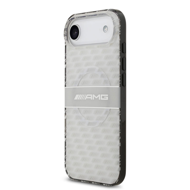 AMG iPhone Air Backcover hoesje - Magsafe - Double Layer - Transparent Rhombs Repeat - Wit-Hoesjes-Ilumina Benelux