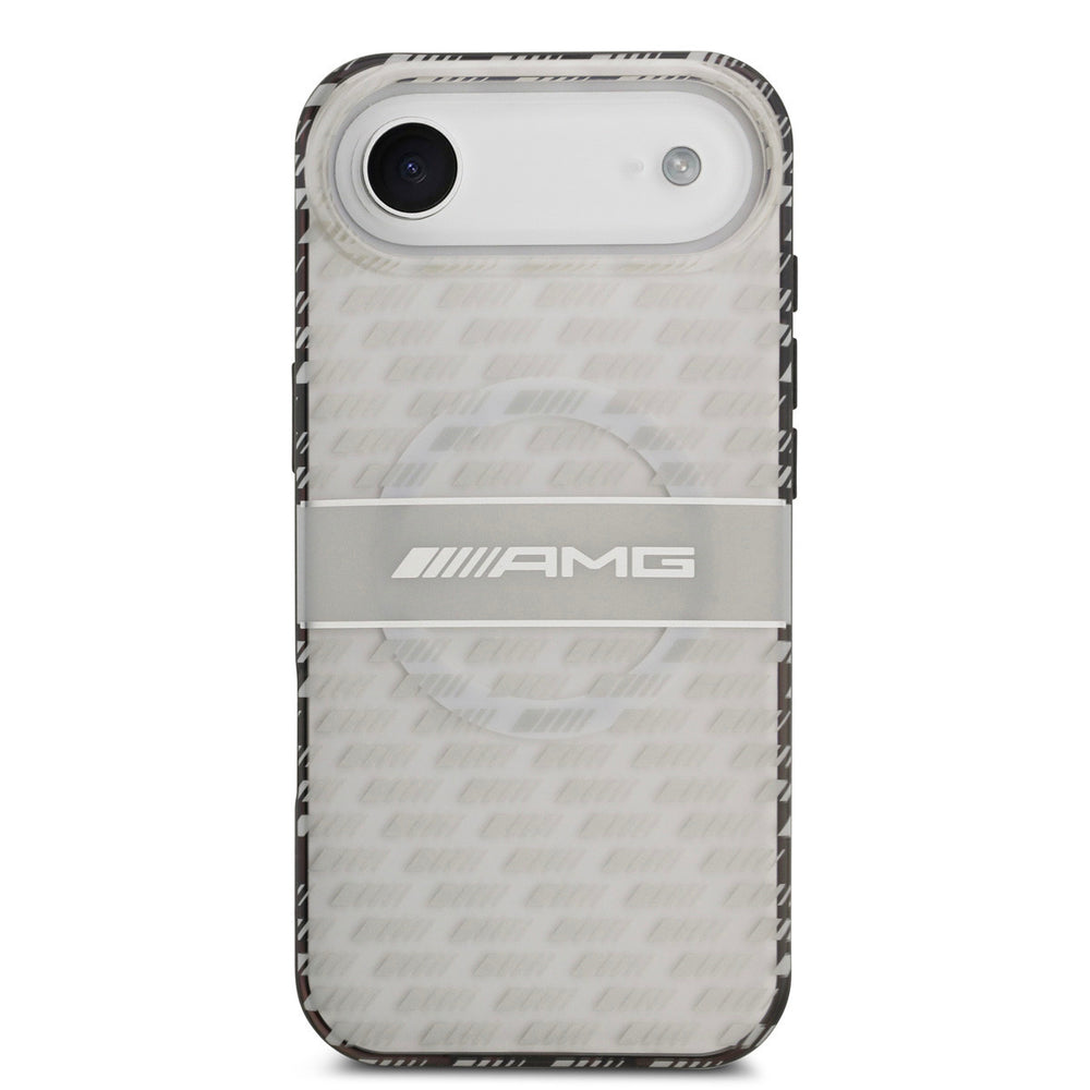 AMG iPhone Air Backcover hoesje - Magsafe - Double Layer - Transparent Rhombs Repeat - Wit-Hoesjes-Ilumina Benelux