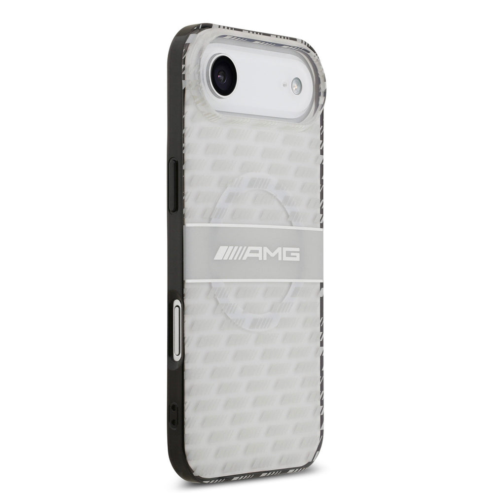 AMG iPhone Air Backcover hoesje - Magsafe - Double Layer - Transparent Rhombs Repeat - Wit-Hoesjes-Ilumina Benelux