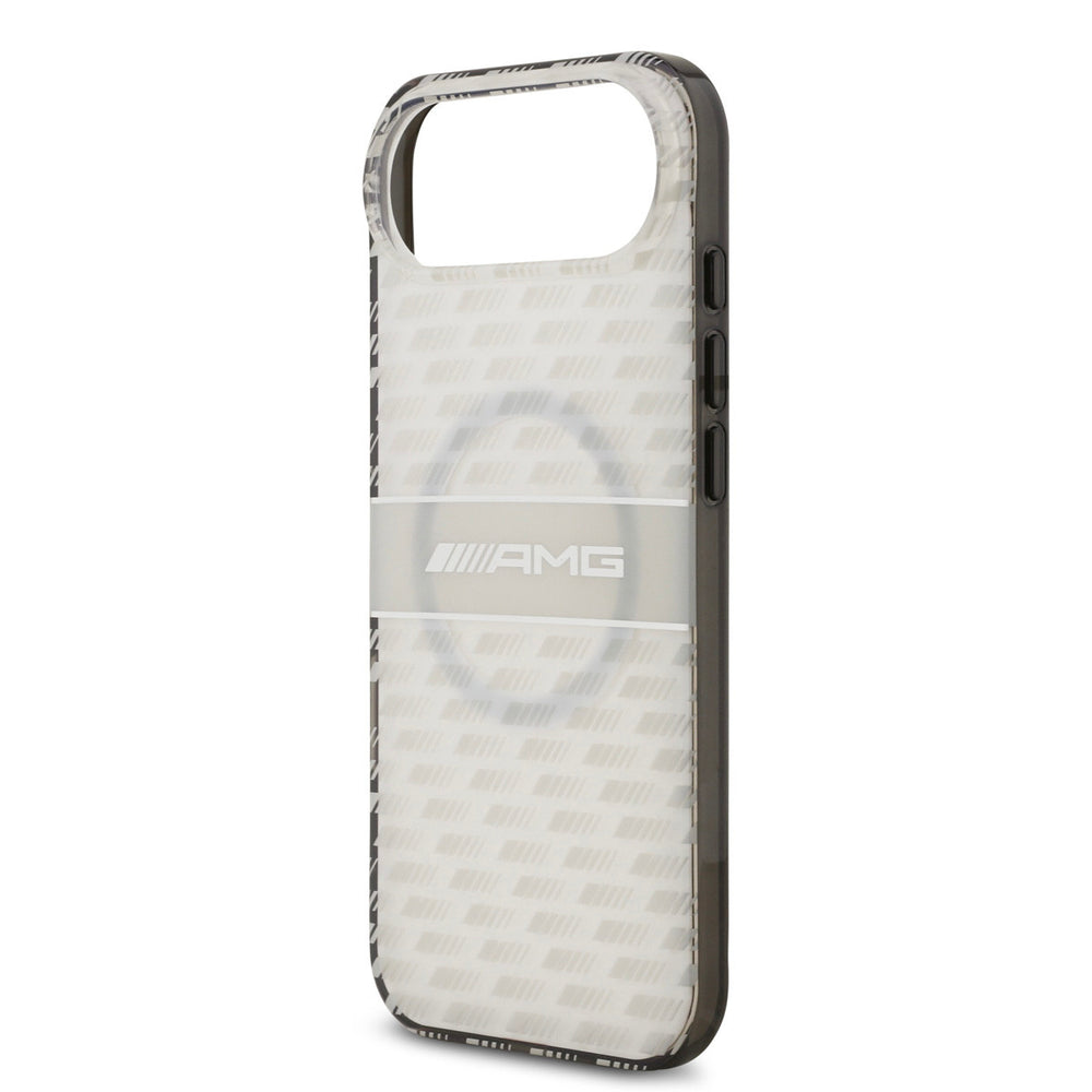 AMG iPhone Air Backcover hoesje - Magsafe - Double Layer - Transparent Rhombs Repeat - Wit-Hoesjes-Ilumina Benelux