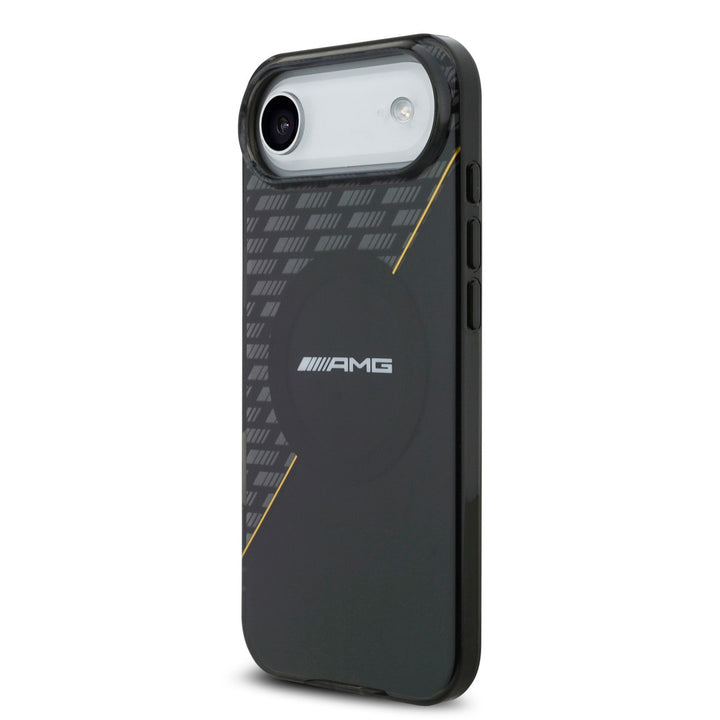 AMG iPhone Air Backcover hoesje - Magsafe - Double Layer - Yellow Line - Zwart-Hoesjes-Ilumina Benelux