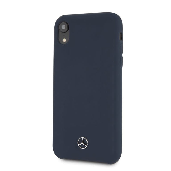 Apple Navy Mercedes-Benz Back Cover voor iPhone XR - Silicone-Hoesjes-Ilumina Benelux