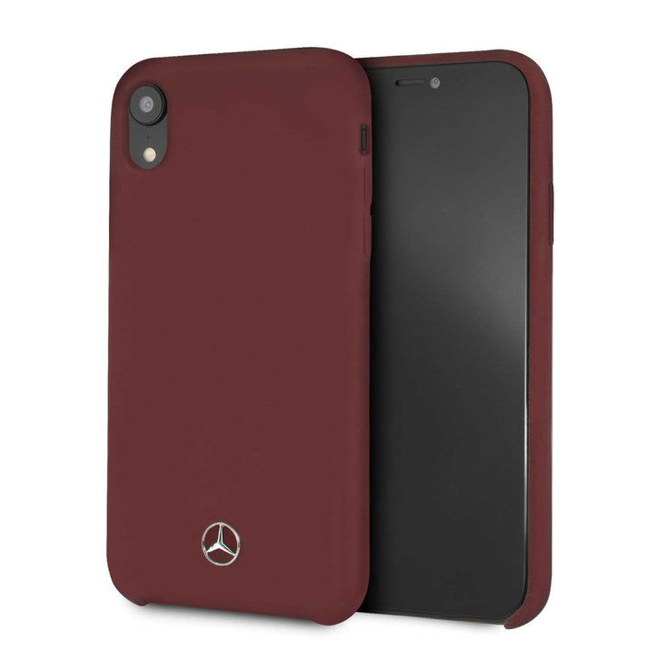 Apple Rood Mercedes-Benz Back Cover voor iPhone XR - Silicone-Hoesjes-Ilumina Benelux