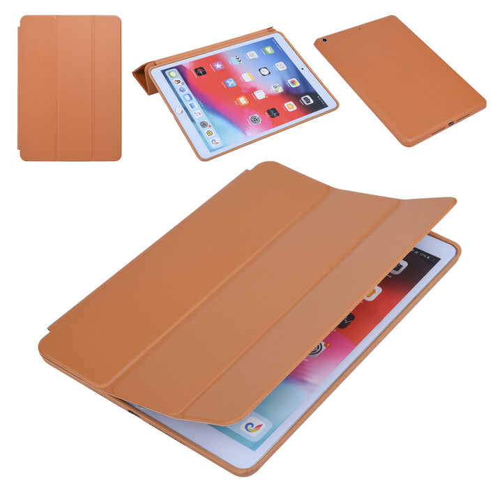 iPad 8 (2020), iPad 7 (2019), iPad 9 (2021), 10.2 inch Bruin Book Case Tablethoes Smart Case-Tablethoesjes-Ilumina Benelux