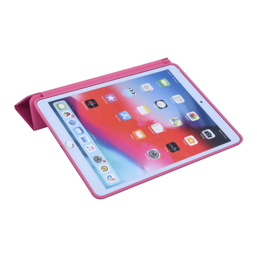 iPad 8 (2020), iPad 7 (2019), iPad 9 (2021), 10.2 inch Hot Pink Smart Case - Book Case Tablethoes-Tablethoesjes-Ilumina Benelux