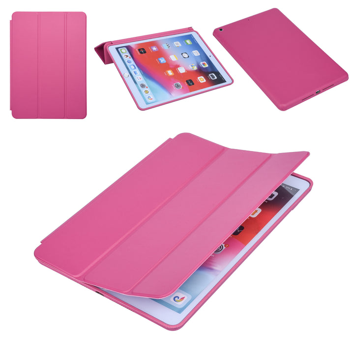 iPad 8 (2020), iPad 7 (2019), iPad 9 (2021), 10.2 inch Hot Pink Smart Case - Book Case Tablethoes-Tablethoesjes-Ilumina Benelux