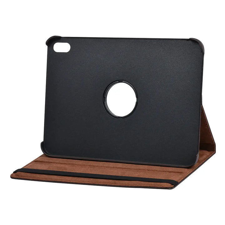 iPad 10.9 (2022) / iPad 11 2025 A16 / iPad 12 2026 A19 Book Case Tablet hoesje - 360 Graden Draaibaar - Bruin-Tablethoesjes-Ilumina Benelux