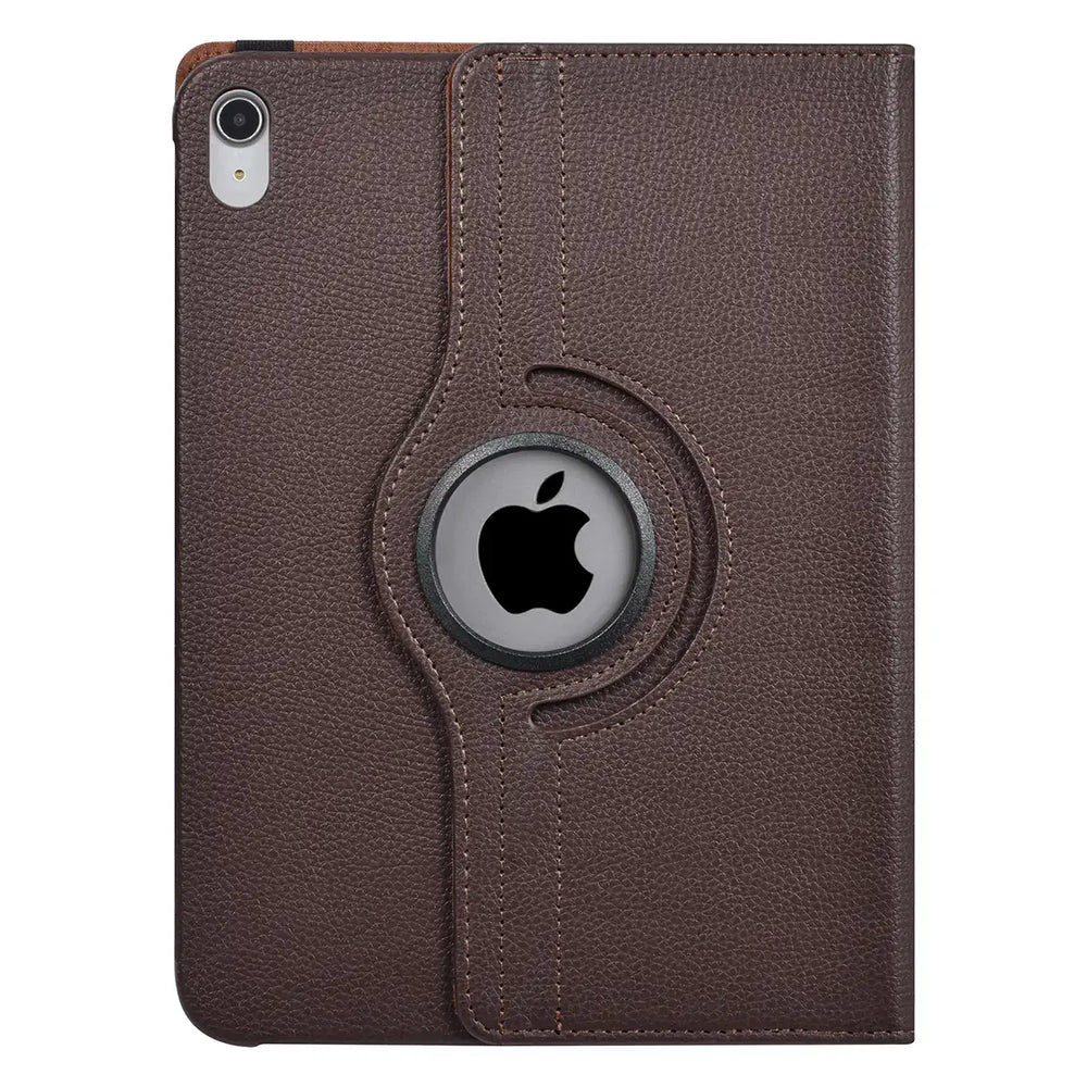 iPad 10.9 (2022) / iPad 11 2025 A16 / iPad 12 2026 A19 Book Case Tablet hoesje - 360 Graden Draaibaar - Bruin-Tablethoesjes-Ilumina Benelux