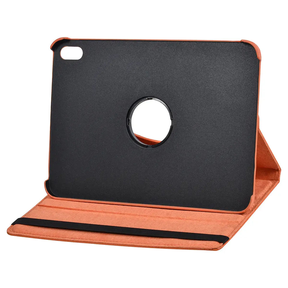 iPad 10.9 (2022) / iPad 11 2025 A16 / iPad 12 2026 A19 Book Case Tablet hoesje - 360 Graden Draaibaar - Oranje-Tablethoesjes-Ilumina Benelux