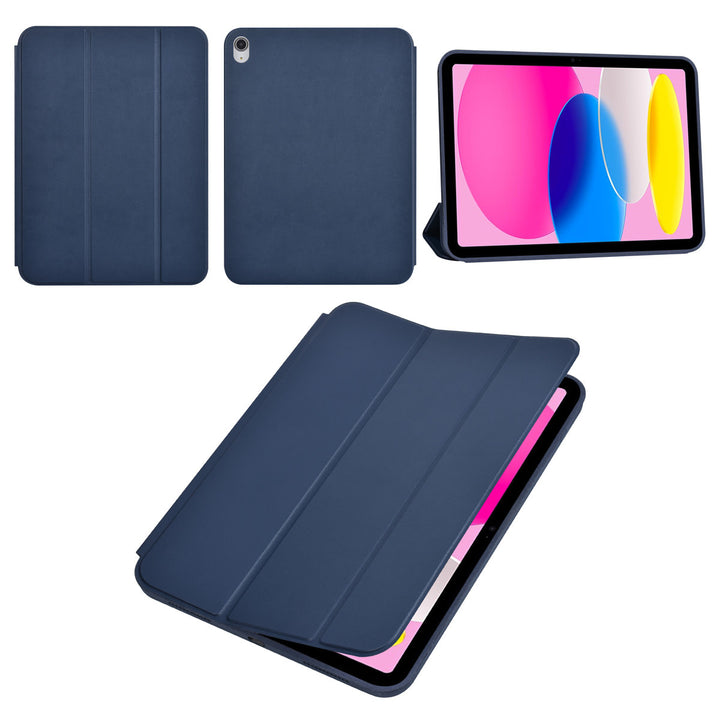 iPad 10.9 (2022) / iPad 11 2025 A16 / iPad 12 2026 A19 Book Case Tablet hoesje - Smart Case - DonkerBlauw-Tablethoesjes-Ilumina Benelux