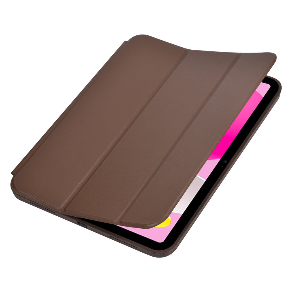 iPad 10.9 (2022) / iPad 11 2025 A16 / iPad 12 2026 A19 Book Case Tablet hoesje - Smart Case - DonkerBruin-Tablethoesjes-Ilumina Benelux