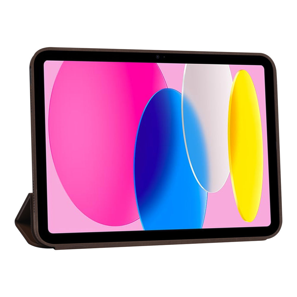 iPad 10.9 (2022) / iPad 11 2025 A16 / iPad 12 2026 A19 Book Case Tablet hoesje - Smart Case - DonkerBruin-Tablethoesjes-Ilumina Benelux