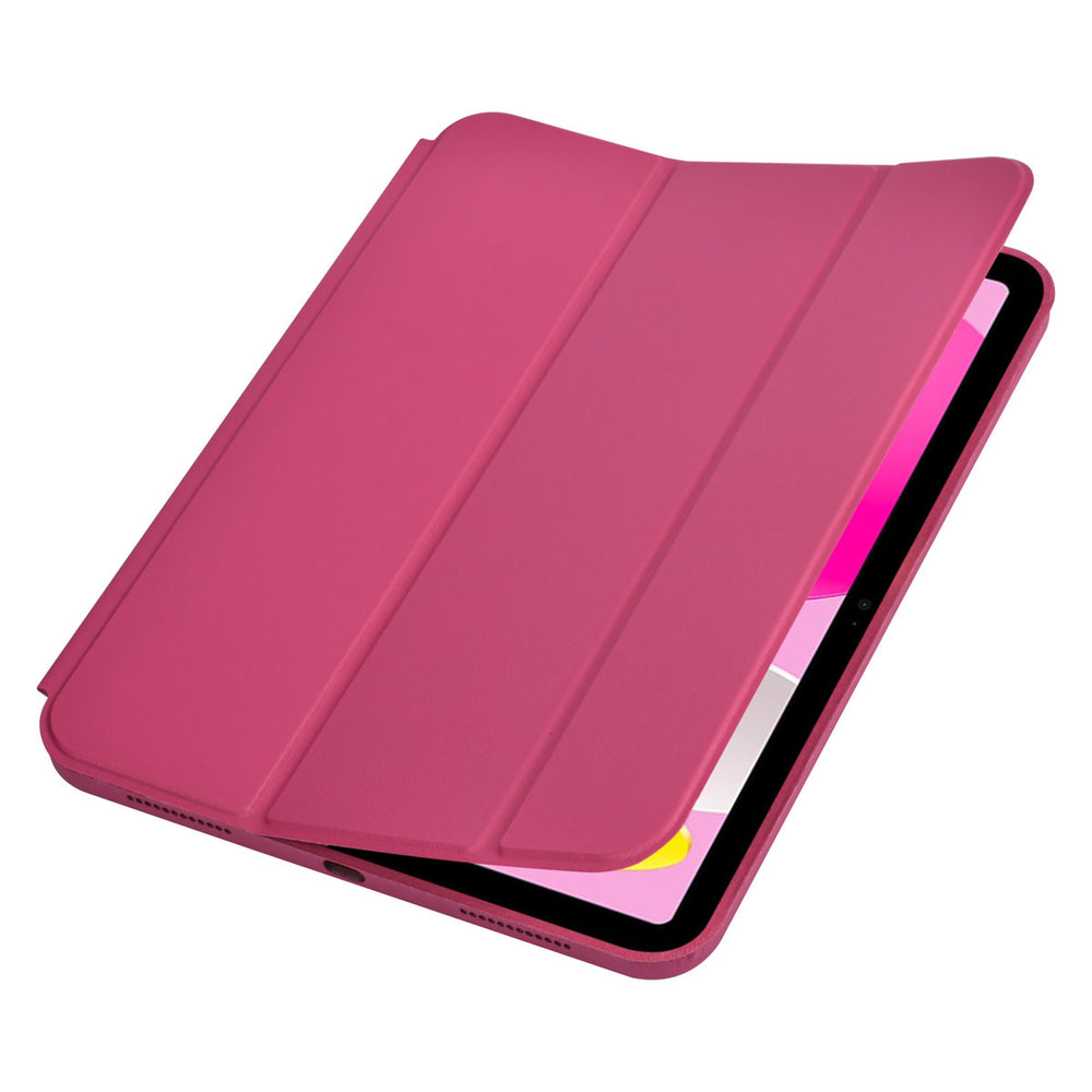 iPad 10.9 (2022) / iPad 11 2025 A16 / iPad 12 2026 A19 Book Case Tablet hoesje - Smart Case - Felroze-Tablethoesjes-Ilumina Benelux