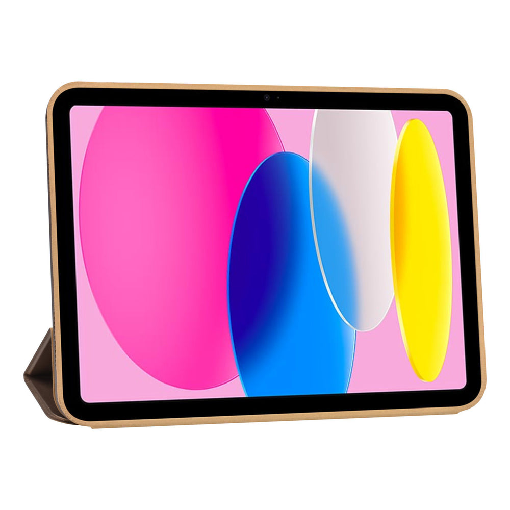 iPad 10.9 (2022) / iPad 11 2025 A16 / iPad 12 2026 A19 Book Case Tablet hoesje - Smart Case - Goud-Tablethoesjes-Ilumina Benelux