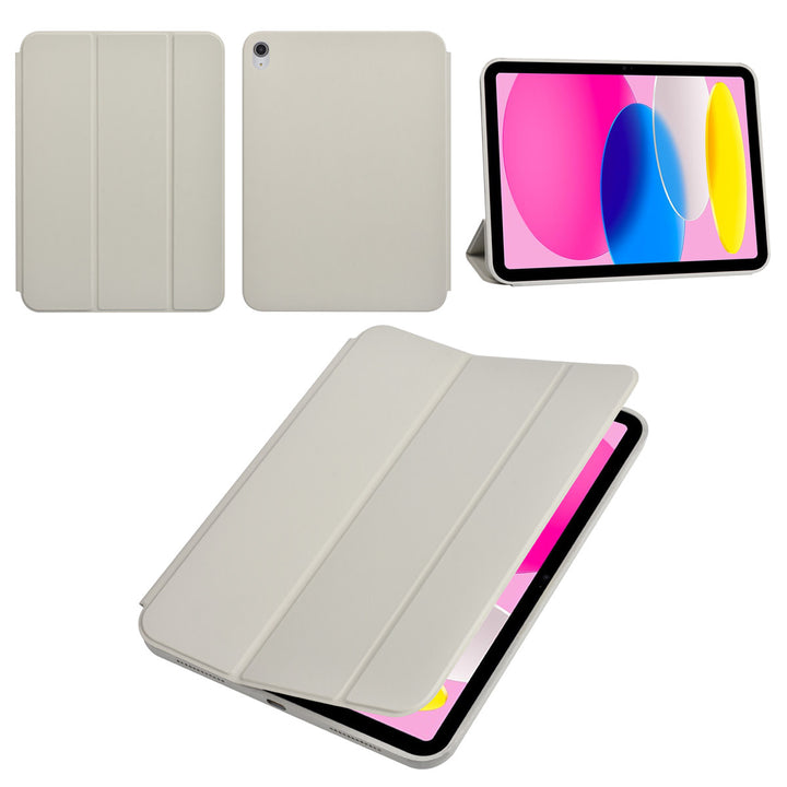 iPad 10.9 (2022) / iPad 11 2025 A16 / iPad 12 2026 A19 Book Case Tablet hoesje - Smart Case - Grijs-Tablethoesjes-Ilumina Benelux